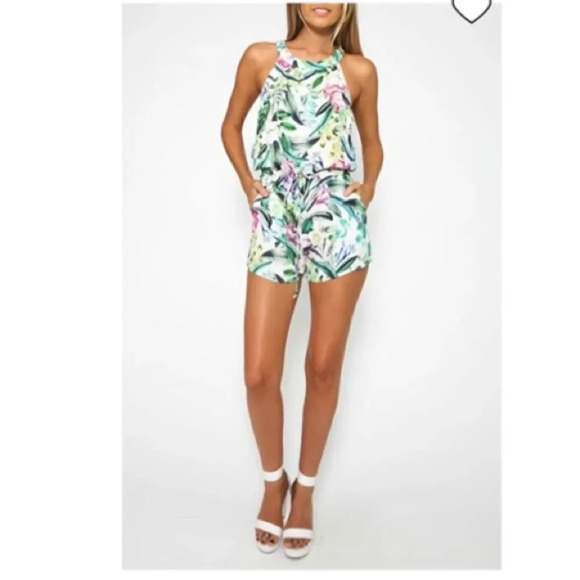 Talulah tropical print romper - Picture 3 of 6